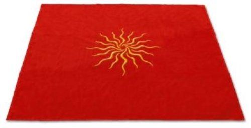 Tapete Terciopelo Sol  80 x 80 cm (Color: Rojo) (SCA) ...