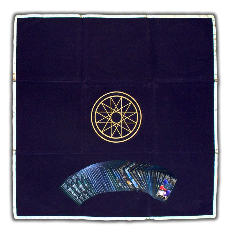 Tapete Terciopelo Esoterico 80 x 80 cm (Color: Morado)...