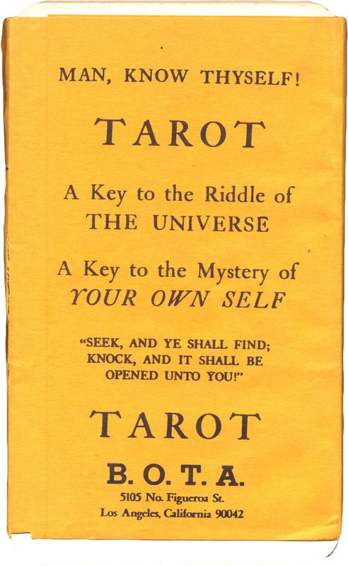 Tarot coleccion Builders of the Adytum (B.O.T.A.) A...