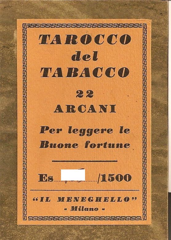 Tarot coleccion Tarocco del Tabacco - Leggere le buone...