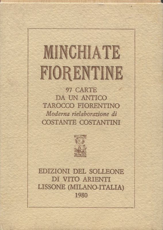 Tarot coleccion Minchiate Fiorentine Edizioni Del...