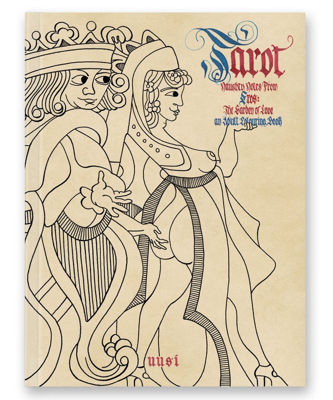 Libro para colorear (Adultos) Tarot - Eros: Naughty Notes From the Garden of Love Adult Coloring B  