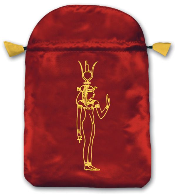 Bolsa Tarot Seda Bordeo 23 x 16 cm (Motivo Cleopatra)...