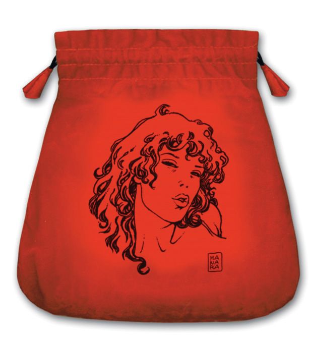 Bolsa Tarot Manara - Terciopelo 20,5 x 20 cm (Roja)...