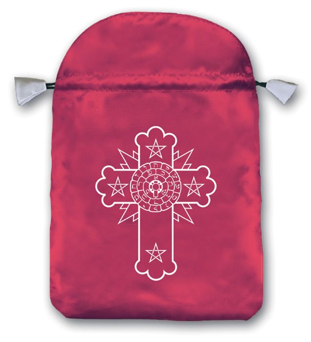 Bolsa Tarot Seda Rosa 23 x 16 cm (Motivo Cruz) (HAS)  ...