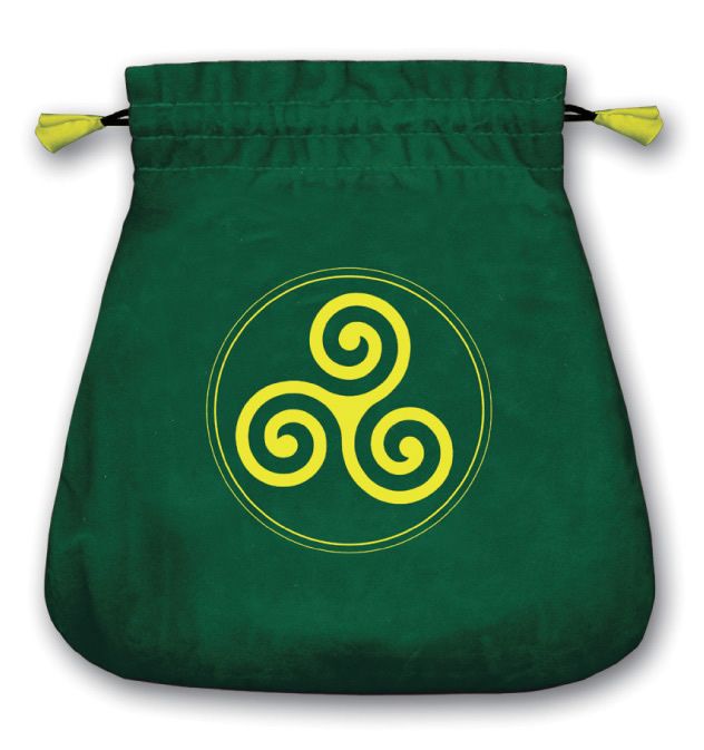 Bolsa Tarot Terciopelo Verde 20,5 x 20 cm (Motivo...