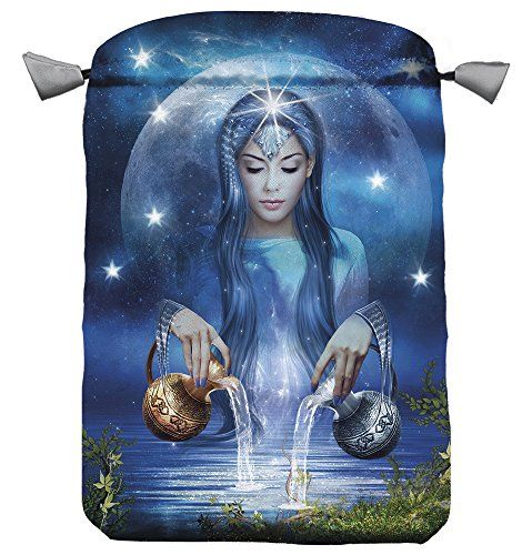 Bolsa Tarot Arcanum - Seda 23 x 16 cm (azul)
