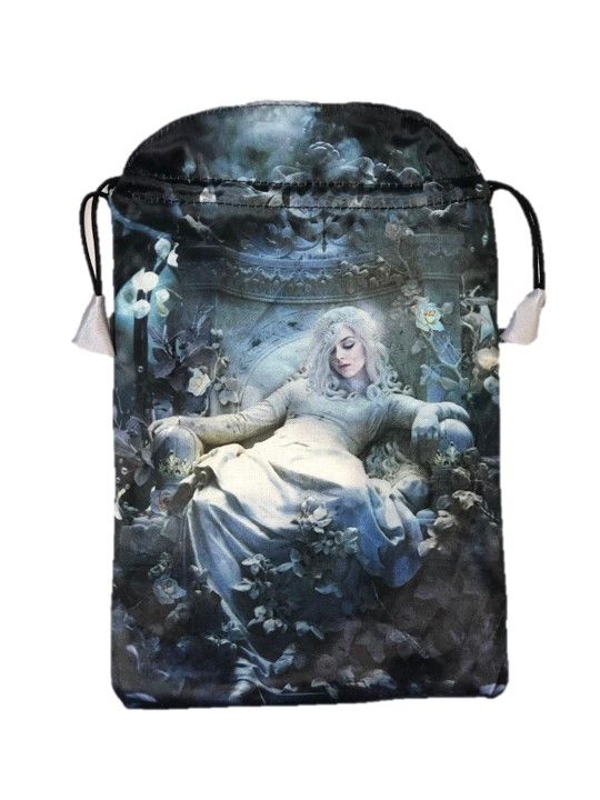 Bolsa Tarot La Nuit - Seda 23 x 16 cm (Negra)  