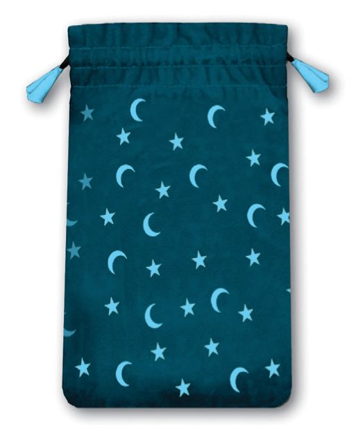 Bolsa Tarot Mini Estrellas y Lunas - Terciopelo 13,5 x...