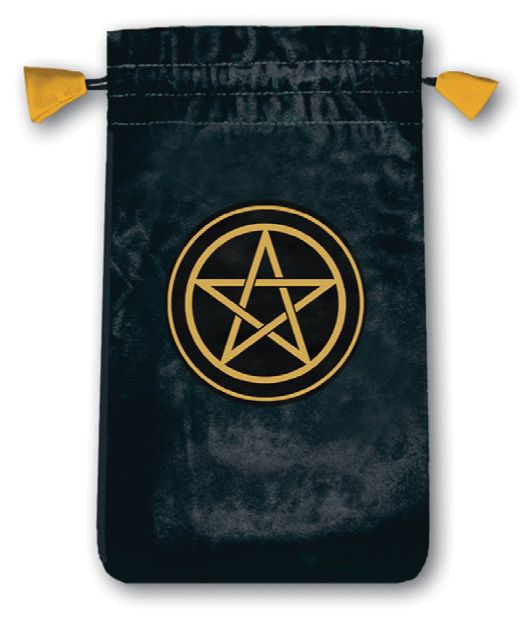 Bolsa Tarot Mini Pentagrama - Terciopelo 13,5 x 8,5 cm...