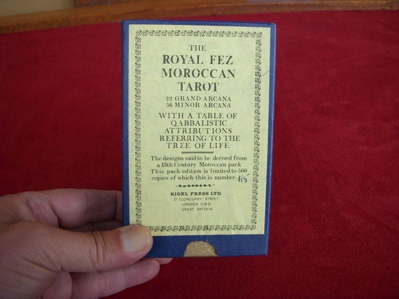 Tarot coleccion Royal Fez Moroccan - Rigel Press Lt Ed Variations numerado a 500 ejemplares